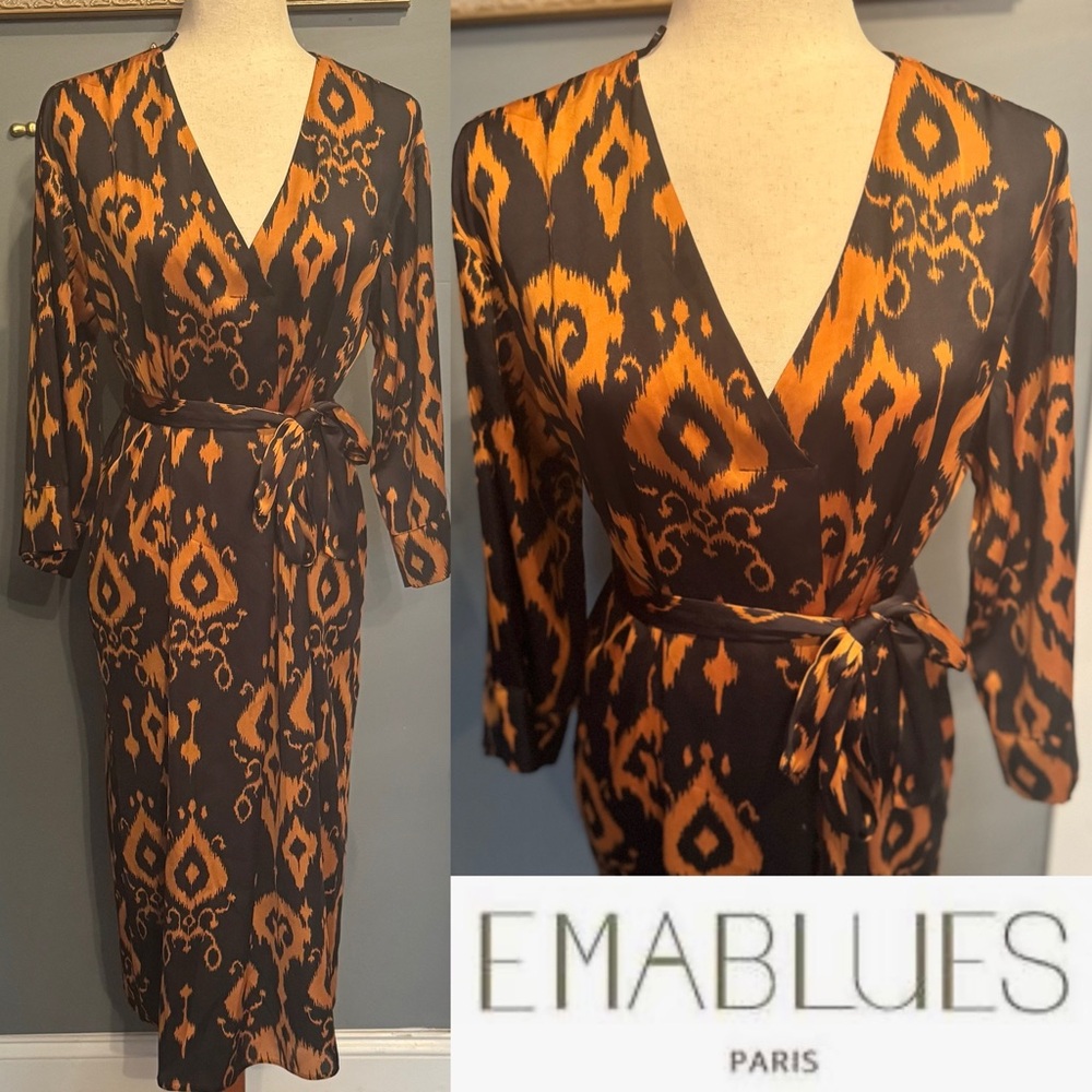 Ema’s Blue’s Ikat Tunic Dress